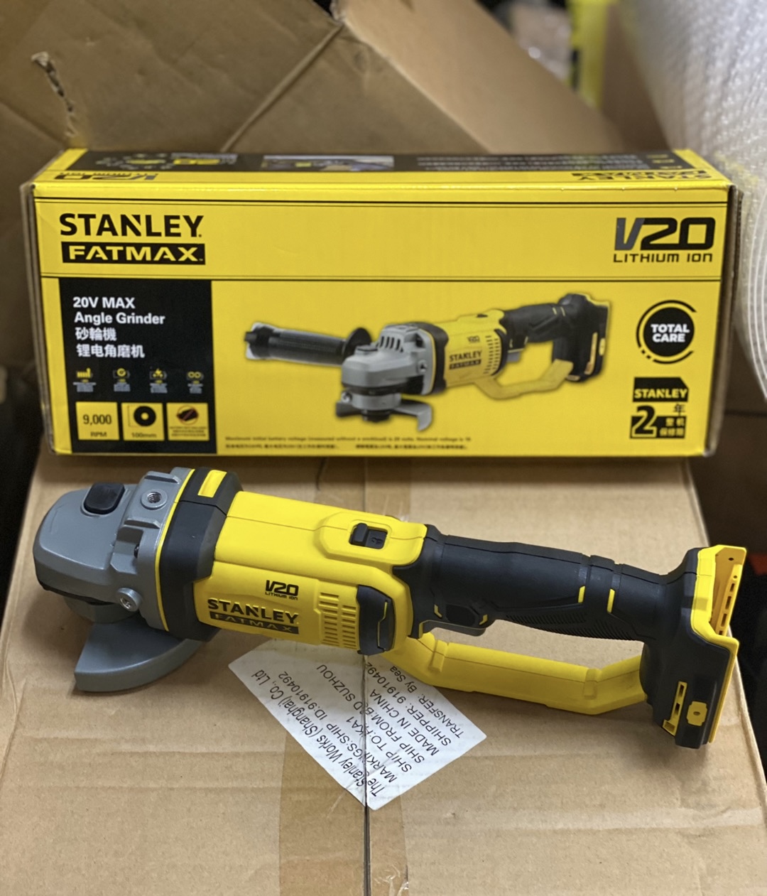 Power Tools Stanley - Meuleuse d'angle Rechargeable 20V pour Stanley