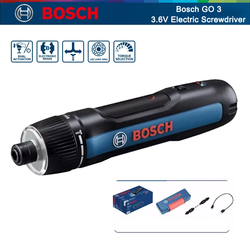 Power Tools Professional - Tournevis électrique BOSCH Go 3, tournevis