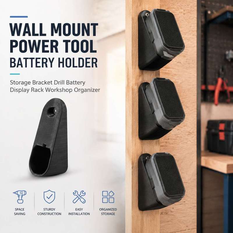 Power Tools Display Rack - Support mural pour batterie d'outil électrique,