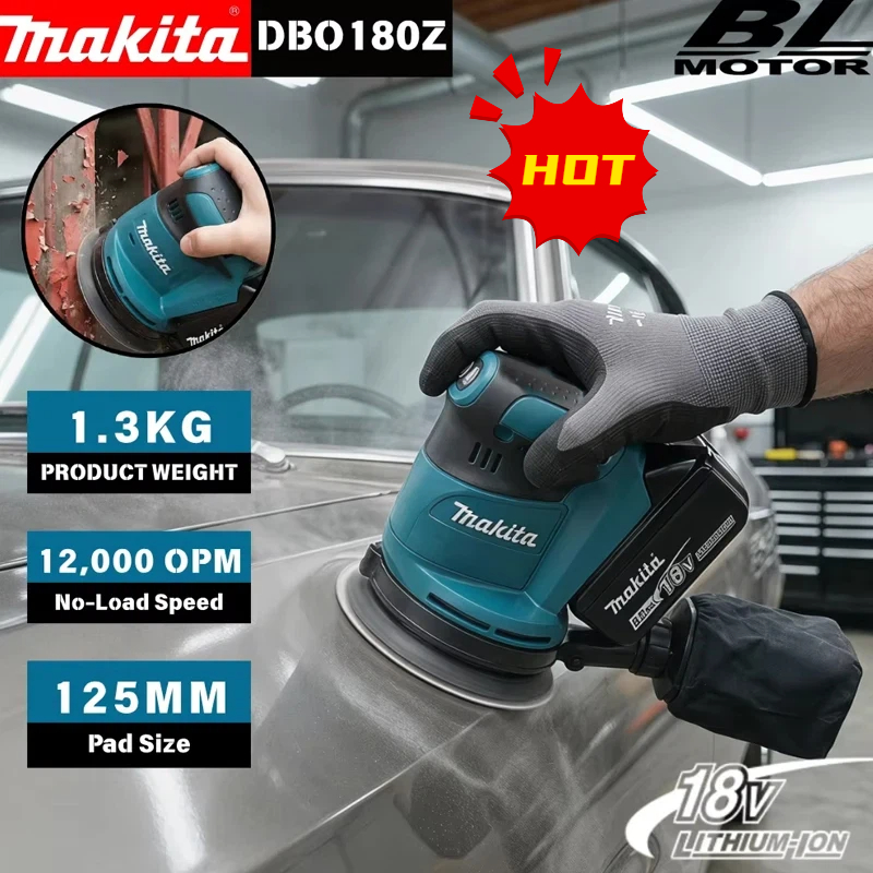 Random Orbital Sander - Makita DBO180Z 18V Ponceuse orbitale aléatoire