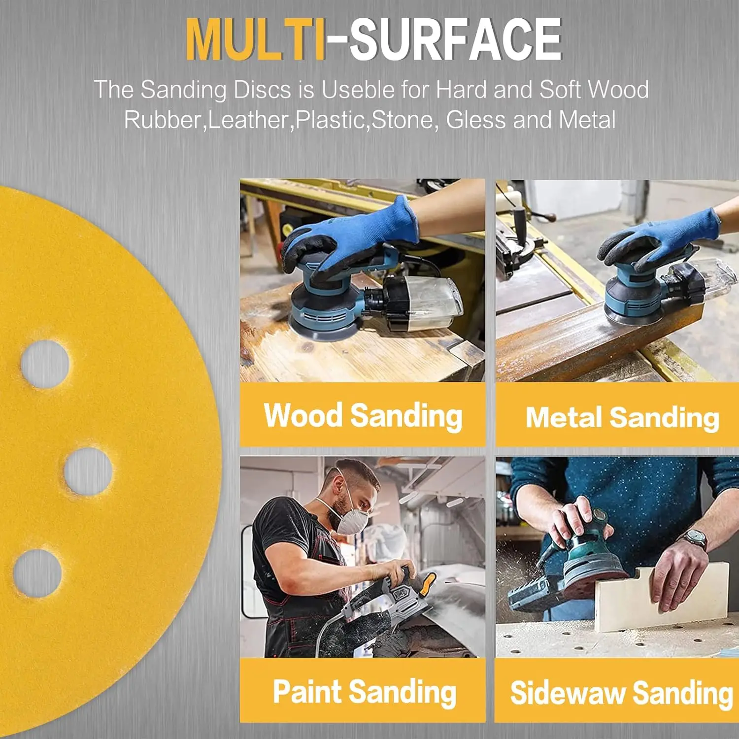 10-100 pièces disques abrasifs - Random Orbital Sander avis et prix