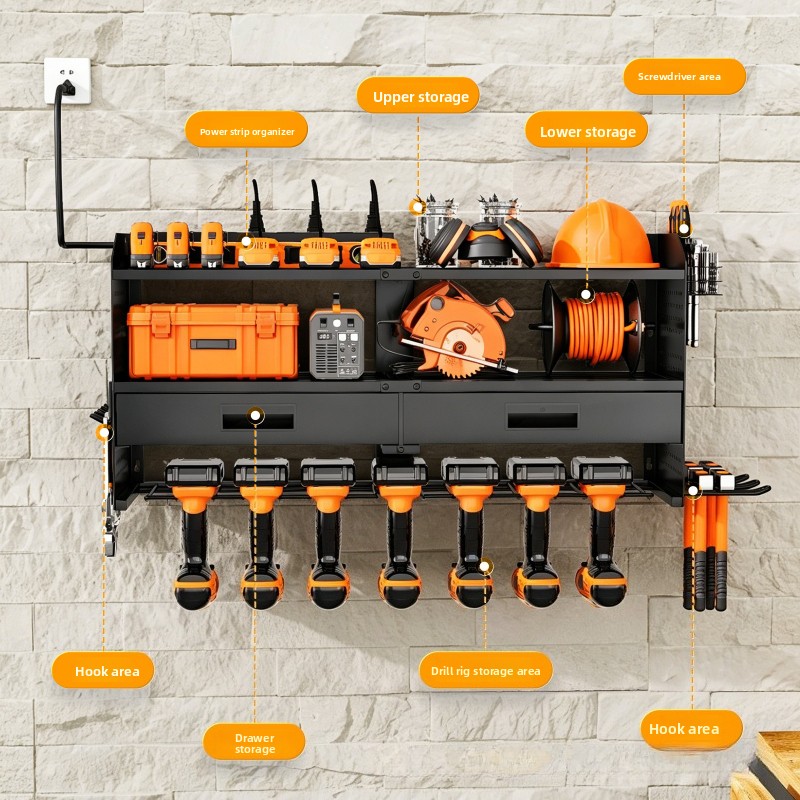 Support de rangement mural rob - Power Tools Display Rack avis et prix