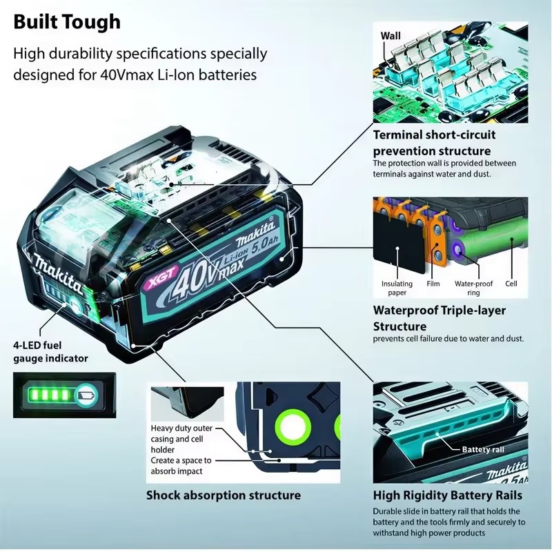 Batterie Li-ion Makita BL4050  - Makita Power Tools Xgt avis et prix