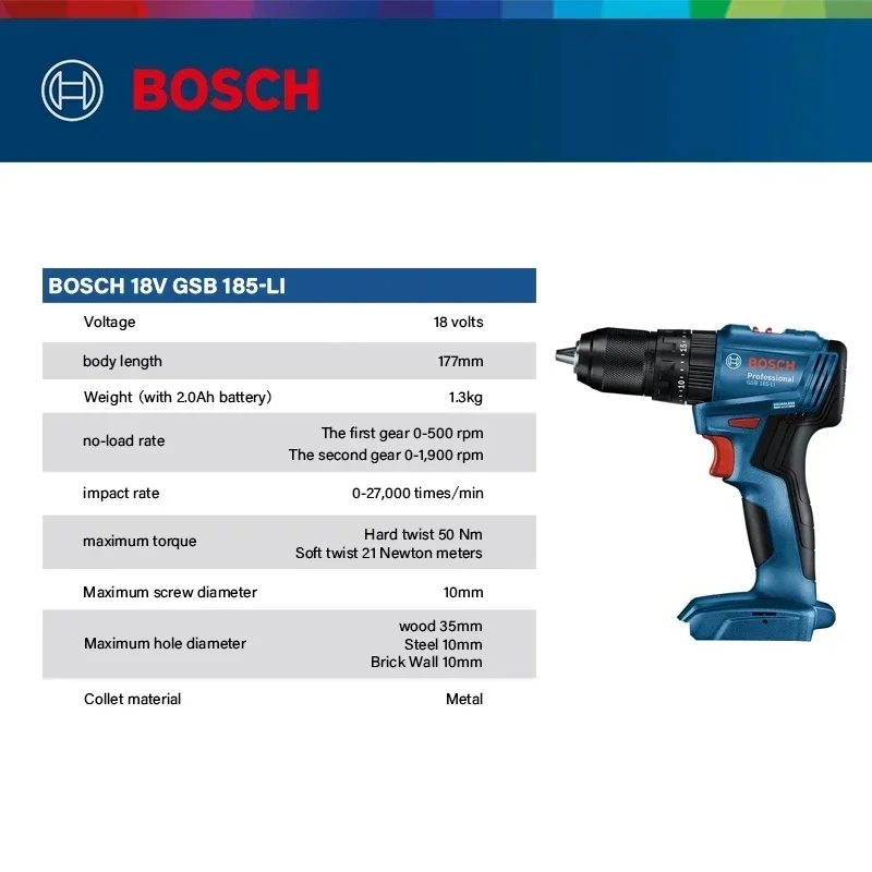 Perceuse à percussion sans fil - Power Tools Impact avis et prix