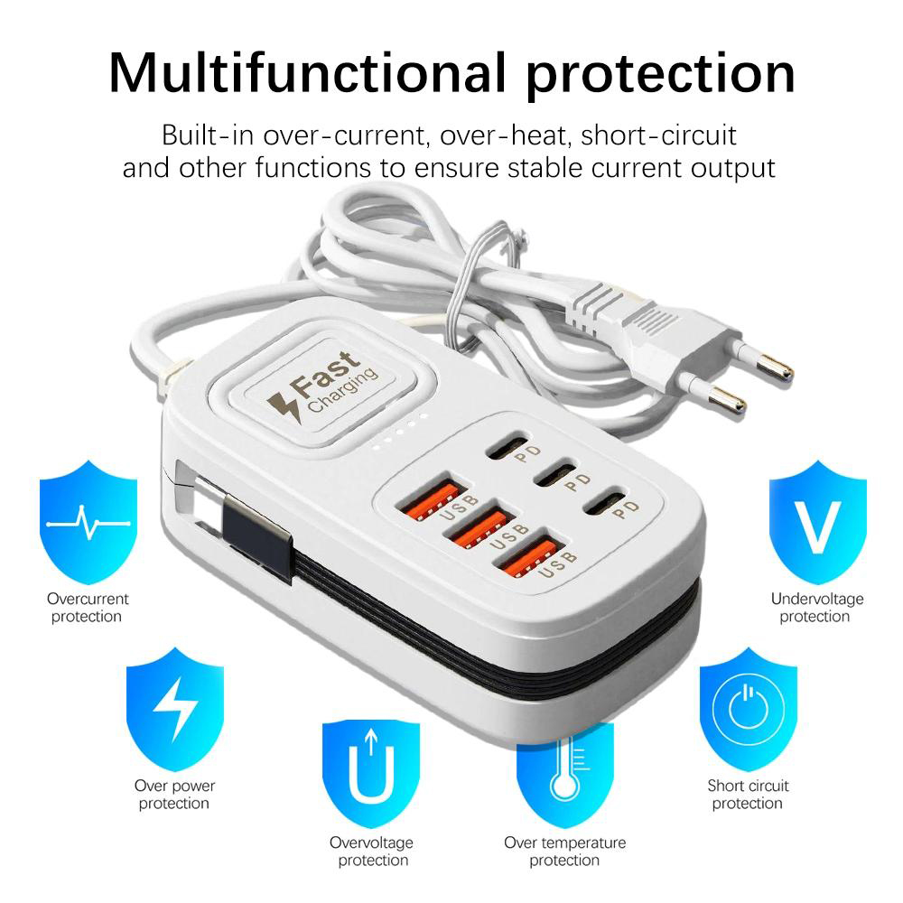 Multiprise de bureau 6 ports U - Power Tools Uk avis et prix