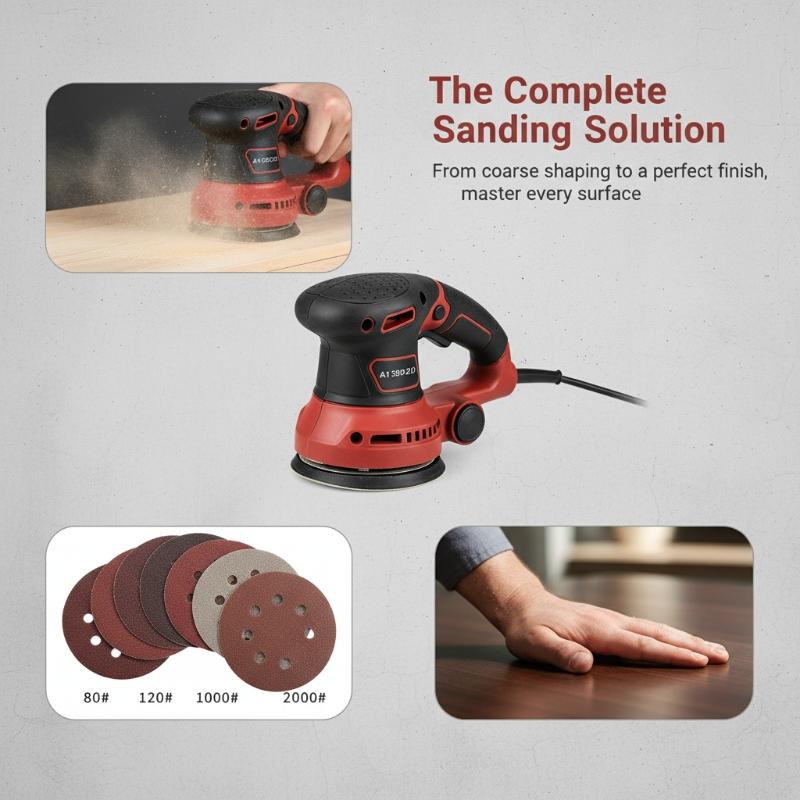 100 disques de ponçage à 8 tro - Random Orbital Sander avis et prix