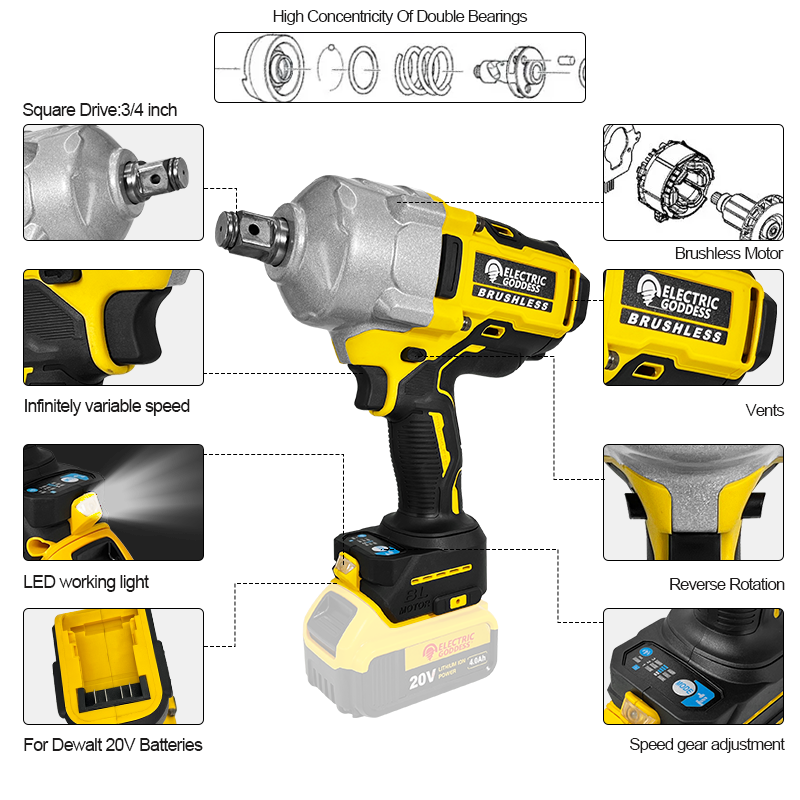 Déesse électrique 2200N.M clé  - Power Tools Ingco avis et prix